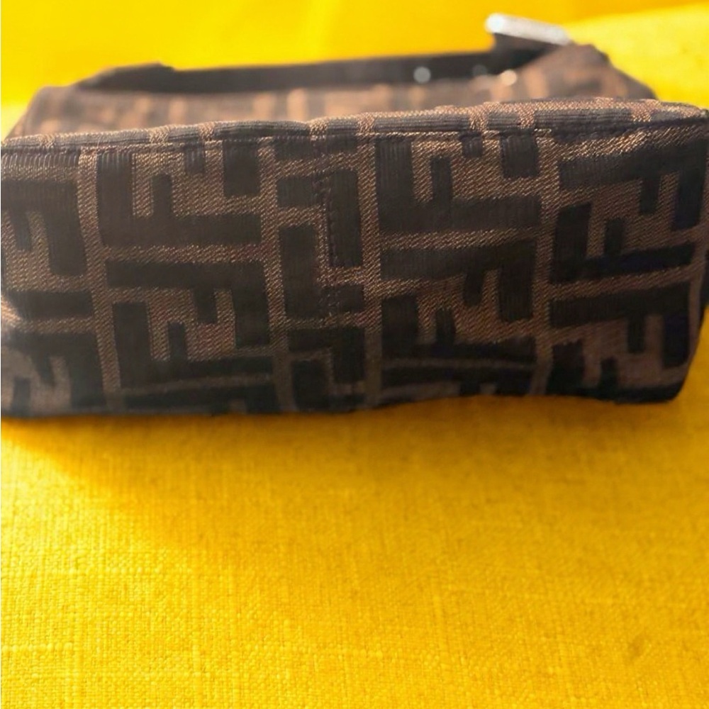 Brown And Black Patterned Handbag - image 2